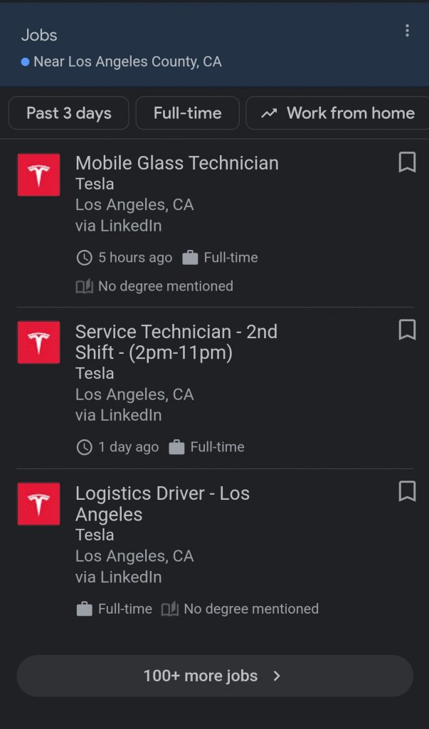 tesla engineer jobs